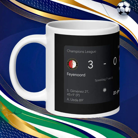 Witte mok met Feyenoord 3-0 overwinning op Bayern München en scoreborddetails