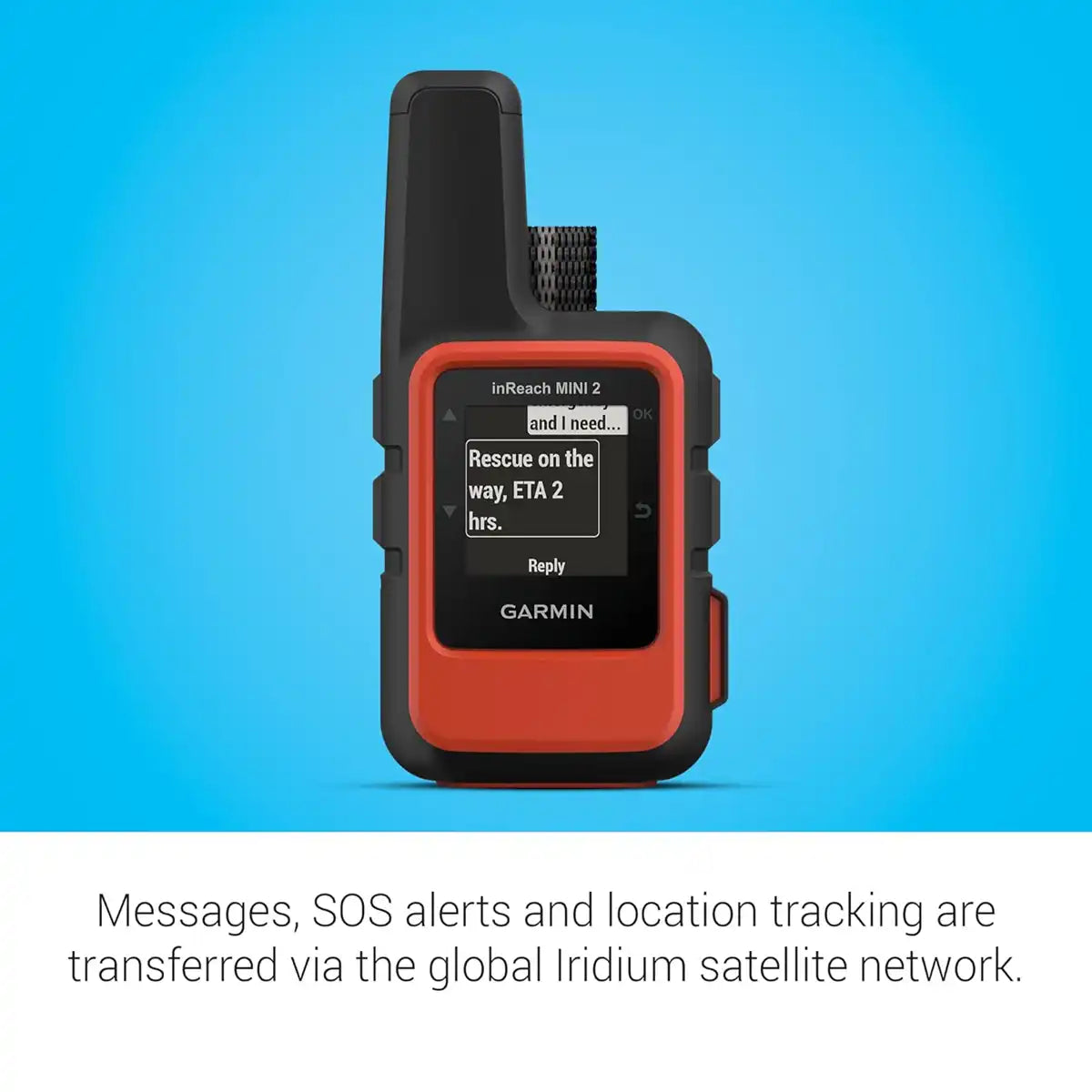 Garmin inReach Mini 2 met SOS-functie en GPS-tracking via Iridium satellietnetwerk, noodcommunicatie, 02