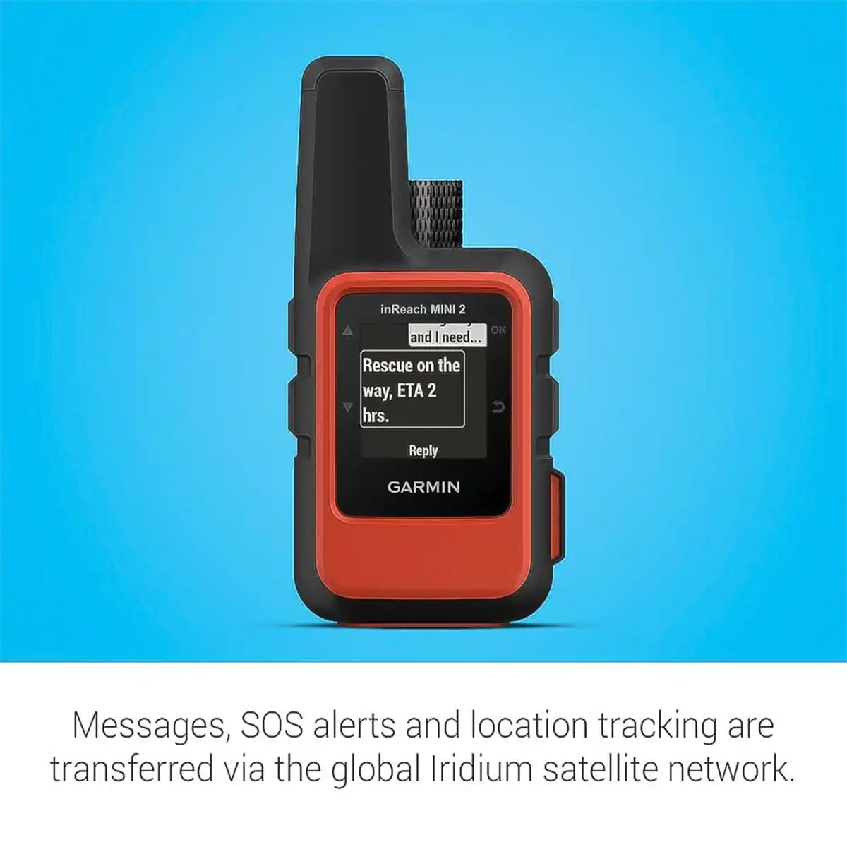 Garmin inReach Mini 2 met SOS-alarm en GPS-tracking via Iridium satellietnetwerk voor noodsituaties