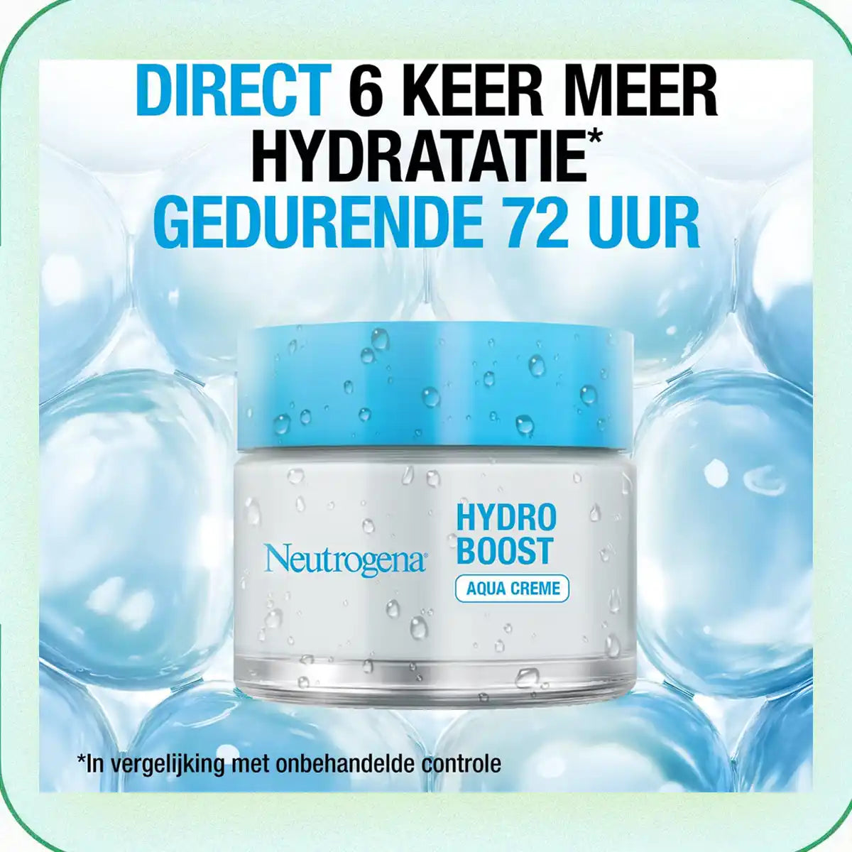 Neutrogena dagcrème met 6 keer meer hydratatie in frisse blauwe verpakking