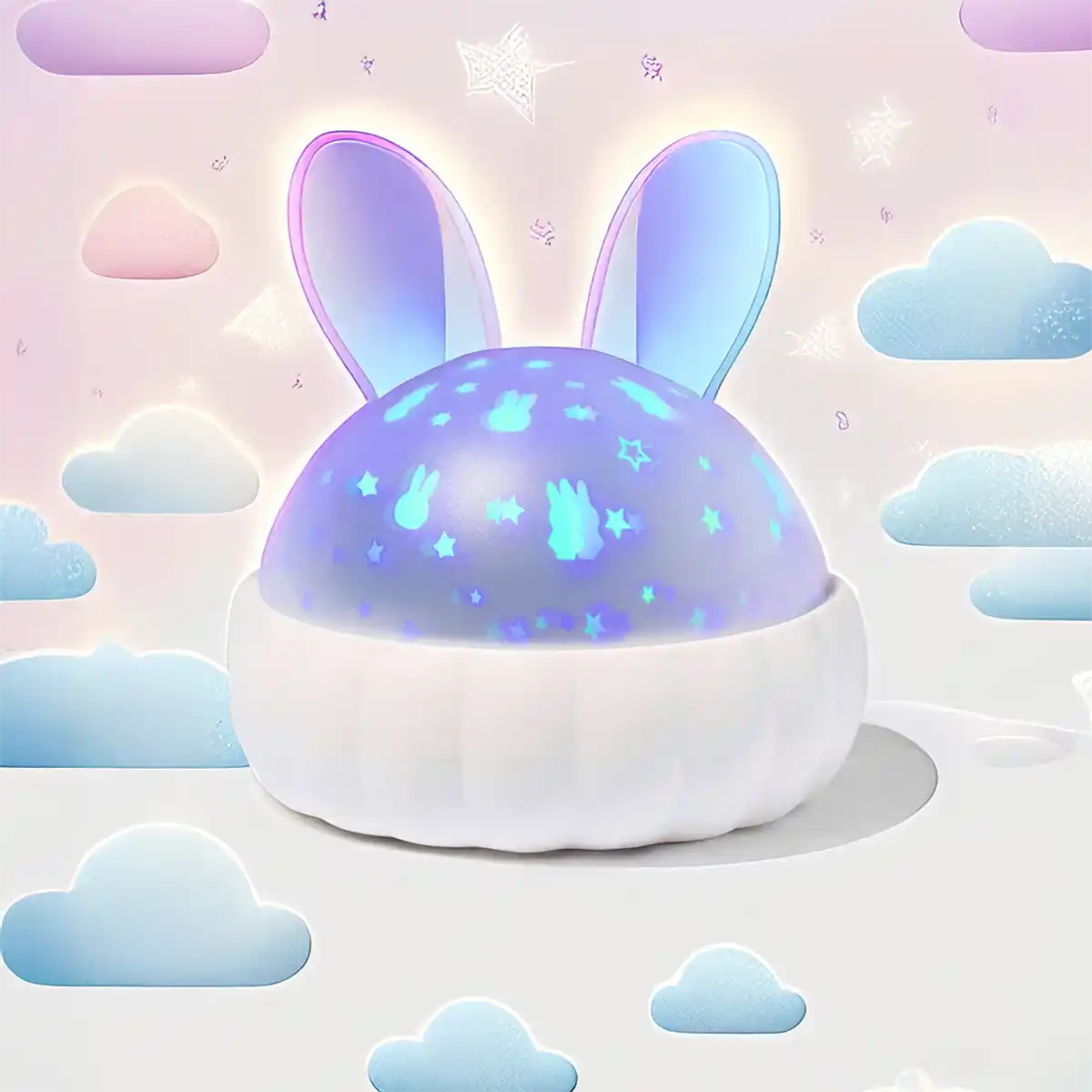 Nijntje lamp projector met sterren en grote oren, perfecte verlichting voor kinderkamer