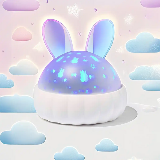 Nijntje lamp projector met sterren en grote oren, perfecte verlichting voor kinderkamer