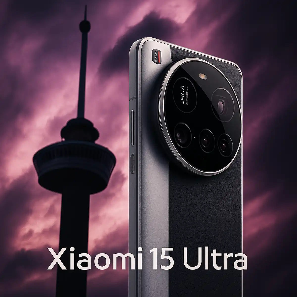 Xiaomi 15 Ultra 512GB zwart 5G smartphone met Leica camera, gefotografeerd voor de Euromast in Rotterdam