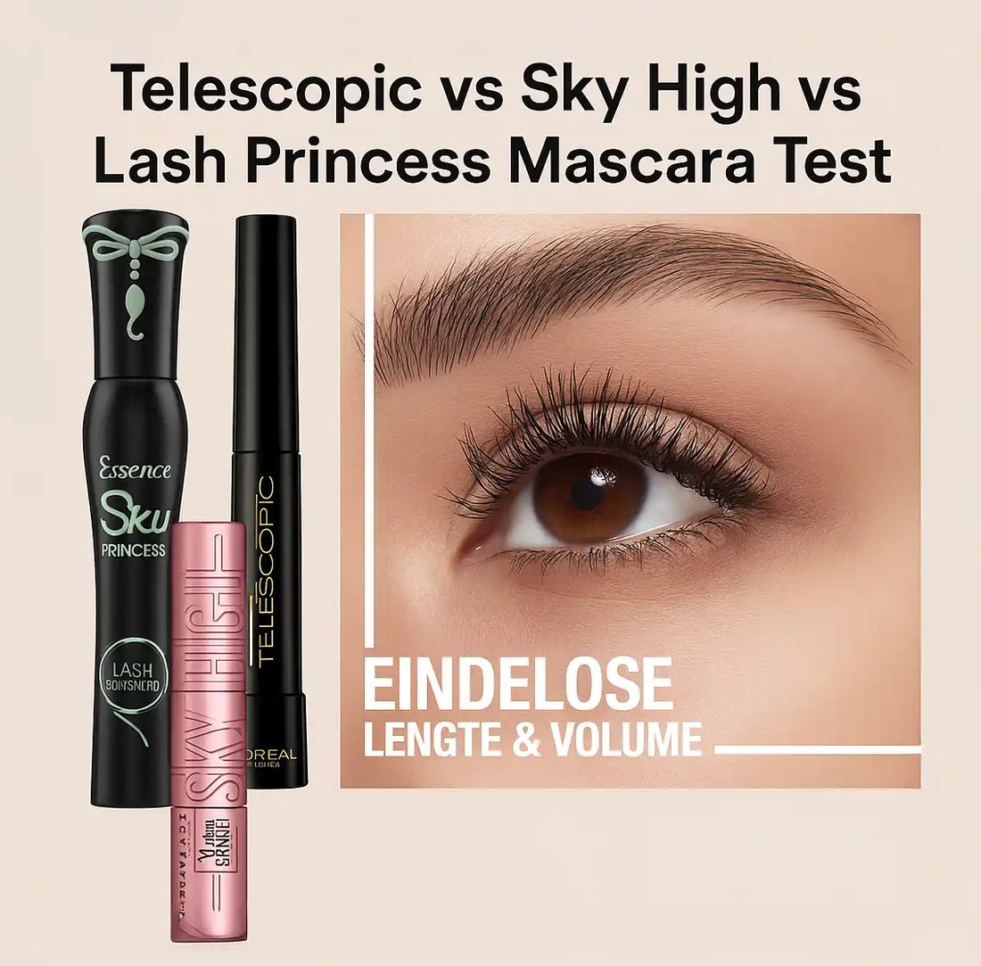 Maybelline Sky High mascara review met borsteltje, lengte en volume resultaat op wimpers