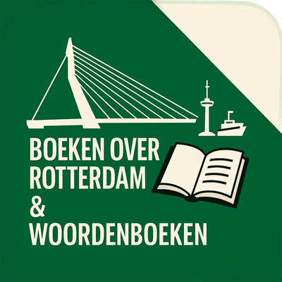 Boeken over Rotterdam & Woordenboeken banner met Erasmusbrug