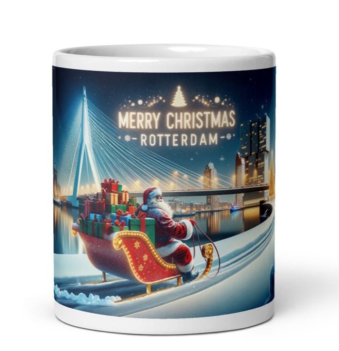 Kerstmis in Rotterdam - Kerstman op Maasboulevard Mok