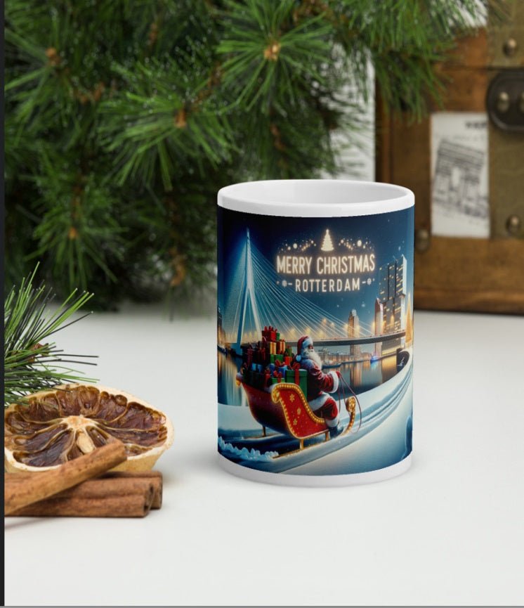 Kerstmis in Rotterdam - Kerstman op Maasboulevard Mok