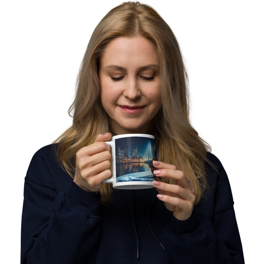 Kerstmis in Rotterdam - Kerstman op Maasboulevard Mok