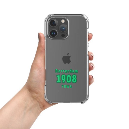 Feyenoord 1908 telefoonhoesje voor iPhone - Rotterdam design met groene tekst