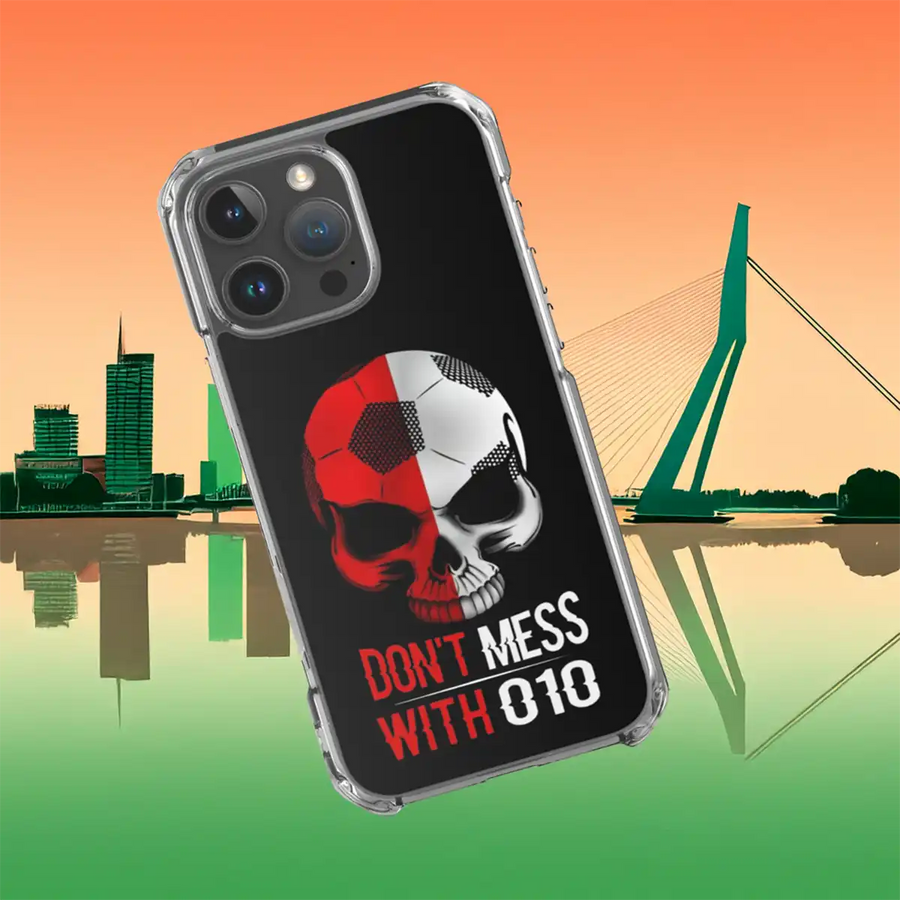 Feyenoord telefoonhoesje Samsung Galaxy S23 met Don't Mess With 010 design