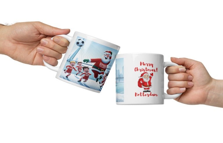 Kerstman Voetbalt aan de Maas: Unieke Rotterdamse Kerstmok