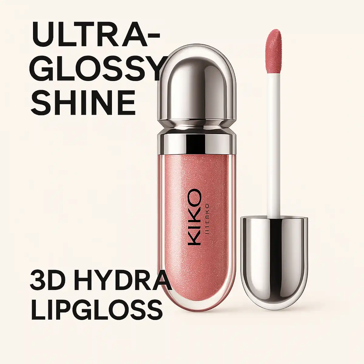 KIKO Milano 3D Hydra Lipgloss met ultra-glossy shine effect in koraalroze tint
