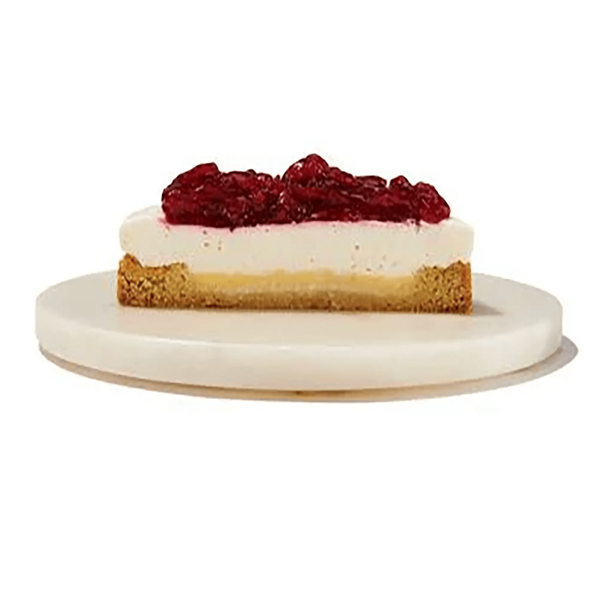 MonChou® cheesecake met frambozentopping, vers bestellen en afhalen bij HEMA. Heerlijk romig en fris