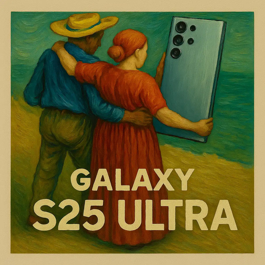 Samsung Galaxy S25 Ultra 1TB Zwart met skyline en brug in Rotterdam op de achtergrond