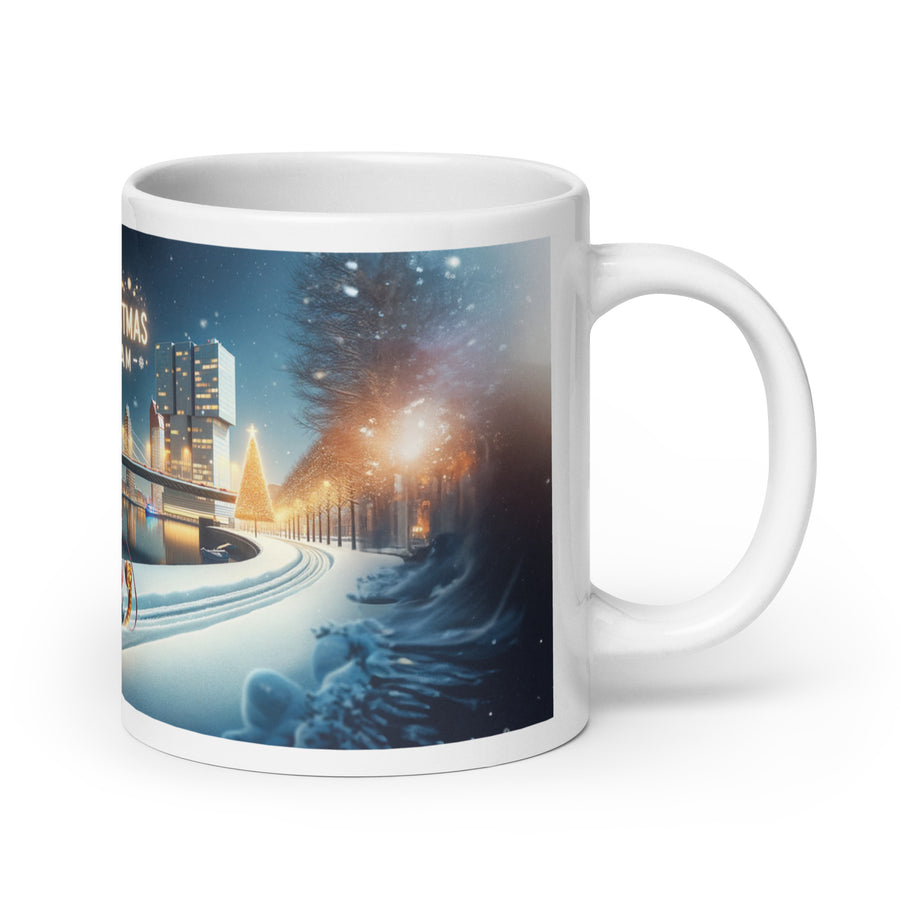 Kerstmis in Rotterdam - Kerstman op Maasboulevard Mok